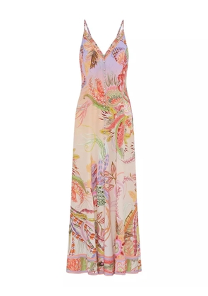 Camilla button strappy dress - Pink