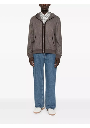 Brett Johnson Donegal zip-up jacket - Brown