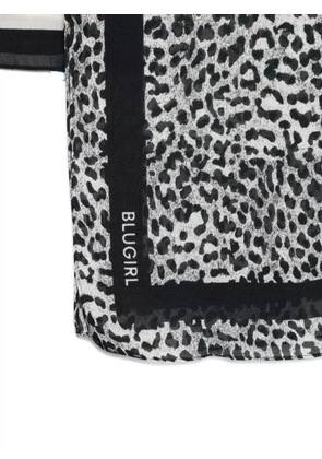Blugirl animal-print scarf - Black