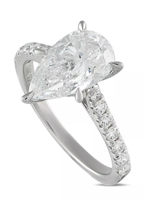 LB Exclusive 14K white gold lab-grown diamond ring - Silver