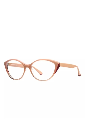 Xavier Garcia Design cat-eye frame glasses - Pink