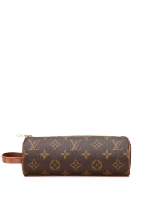 Louis Vuitton Pre-Owned 1988 Monogram Trousse Ronde Pencil Case 20 pouch - Brown