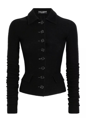 Dolce & Gabbana single-breasted wool cloth jacket - Black
