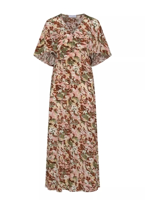 Marinella Piccinno Lucia silk dress - Brown