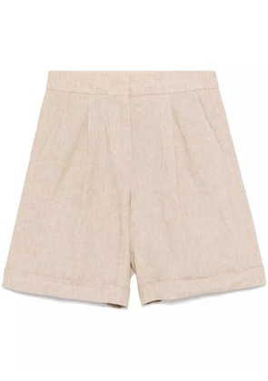 Peserico linen shorts - Neutrals