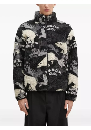 Human Made polar-bear fleece jacket - Grey