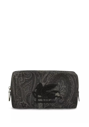ETRO medium paisley-print beauty case - Black