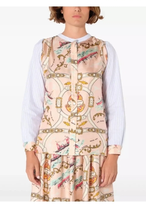 La Prestic Ouiston mix-print shirt - Pink