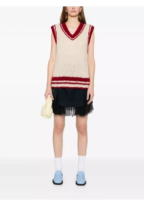 CUDDLEUP knitted vest - Neutrals