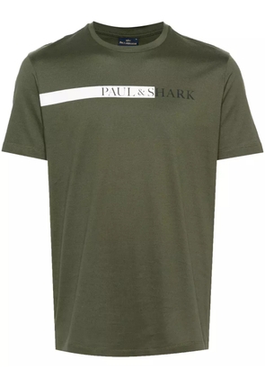Paul & Shark logo-print cotton T-shirt - Green