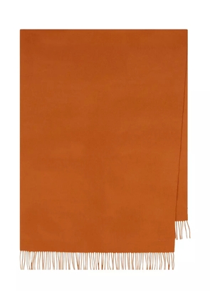 Max Mara fringed cashmere scarf - Orange