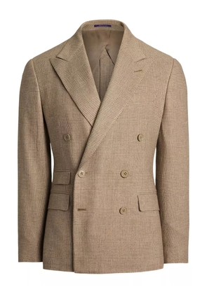 Ralph Lauren Purple Label checked double-breasted suit - Neutrals