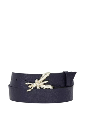 Patrizia Pepe insect-buckle leather belt - Blue
