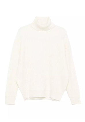 Madeleine Thompson turtleneck ribbed sweater - White