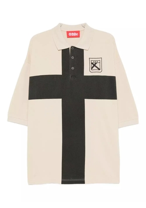 032c Fainting Cross polo shirt - Neutrals