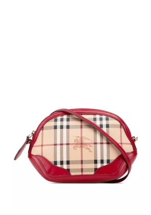 Burberry Pre-Owned 2000-2017 Haymarket Check Coated Canvas crossbody bag - Brown