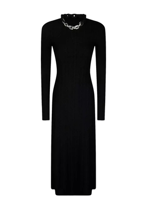 Rabanne chain-link wool-cashmere dress - Black