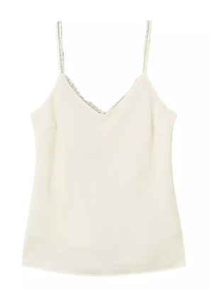 TWINSET lace-trimmed top - Neutrals