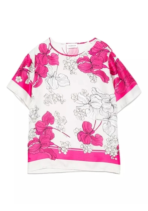 P.A.R.O.S.H. floral-print T-shirt - Grey