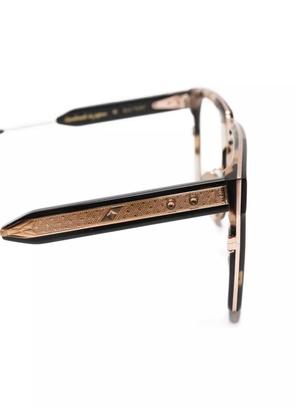Leisure Society Lugano square-frame glasses - Black