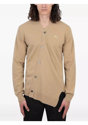 Comme Des Garçons Shirt buttoned ribbed shirt - Neutrals