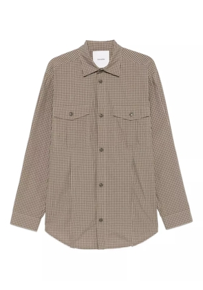 Nanushka checked flap-pocket shirt - Brown