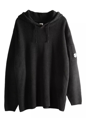 C.P. Company Lens-detail hoodie - Black