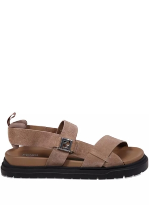 FENDI buckle-strap sandals - Brown
