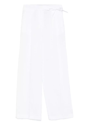 Eleventy pleat-detailing trousers - White