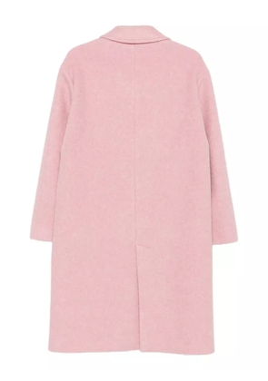 Manuel Ritz notched-lapel double-breasted coat - Pink