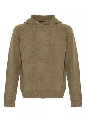 Yves Salomon knitted hoodie - Neutrals