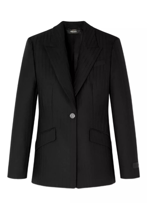 Versace pinstripe single-breasted blazer - Black