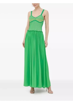 Beatrice B knitted-bodice maxi dress - Green
