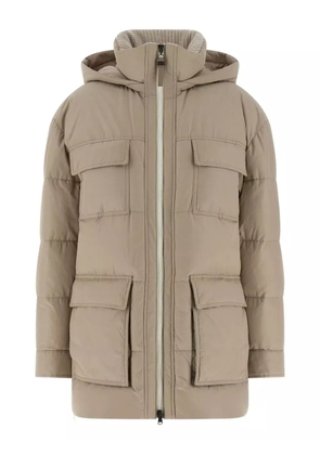 Brunello Cucinelli quilted padded coat - Neutrals