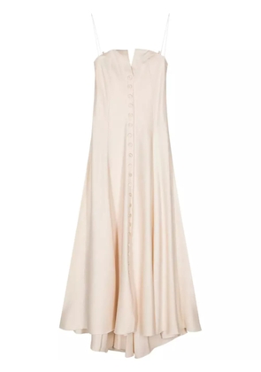 Forte Forte strapless tailored maxi dress - Neutrals