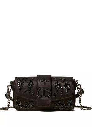 TWINSET Amie embellished flap satchel - Black