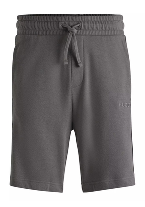 HUGO logo-embroidery shorts - Grey