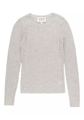 TWP ribbed crew-neck top - Grey