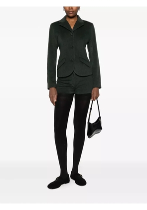 ALFIE fine-knit mini shorts - Green