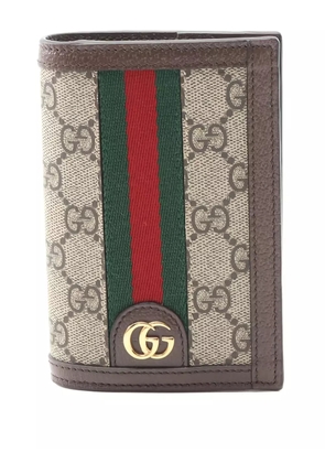 Gucci Pre-Owned 2020s Ophidia GG-supreme passport card case - Neutrals