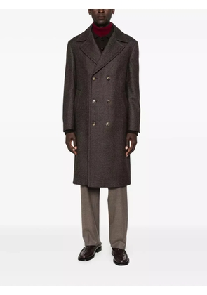 Brett Johnson double-breasted coat - Brown