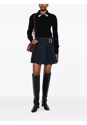 CHIARA BONI La Petite Robe crystal-embellished sweater - Black