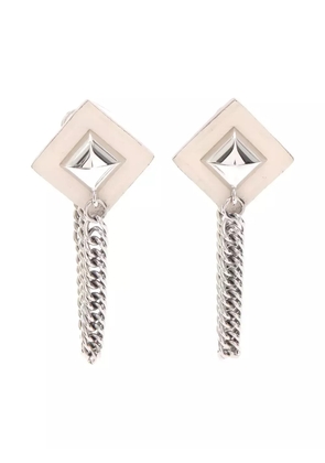 Hermès Pre-Owned Gourmette Equestre earrings - Silver