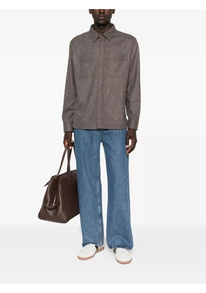 Brett Johnson cashmere shirt jacket - Brown