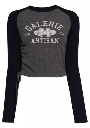 Musium Div. logo long sleeve T-shirt - Blue