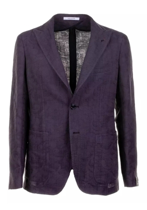 Tagliatore linen-blend blazer - Brown
