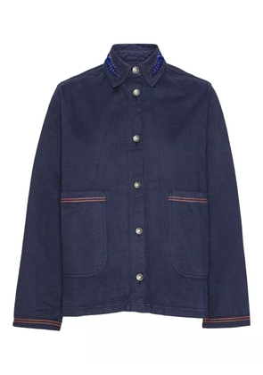 Henrik Vibskov embroidered-pocket jacket - Blue