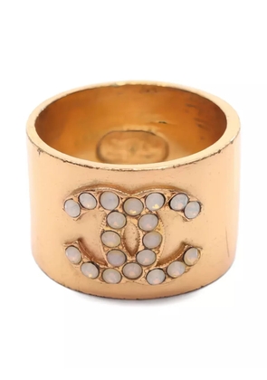 CHANEL Pre-Owned 1986-1988 coco mark ring - Gold