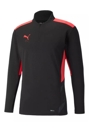 PUMA zip-fastening long-sleeve T-shirt - Black