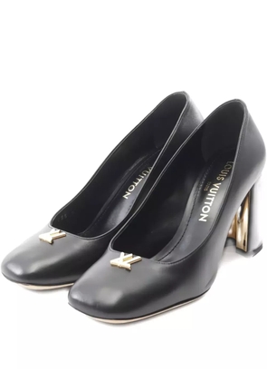 Louis Vuitton Pre-Owned 85mm leather heeled pumps - Black